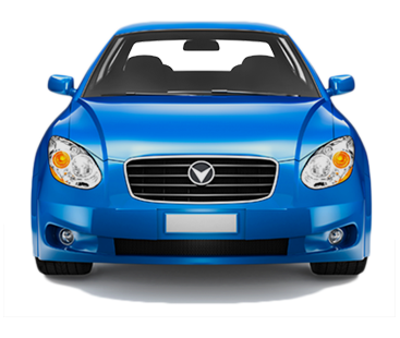 blue car