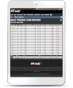 RPM ToolKit on Tablet