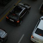 Registered vehicles in traffic